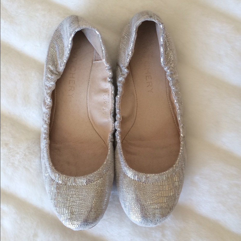 Silver Ballerina Flats